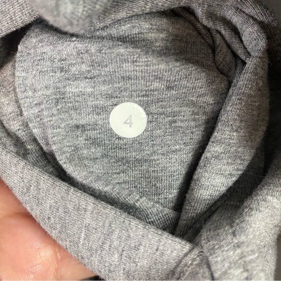 Lululemon Belle Wrap Cardigan Jacket Gray Stretch French Terry Active Yoga Sz 4 - Picture 13 of 13